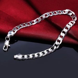 NEW* Men silver bracelet 925 sterling silver link